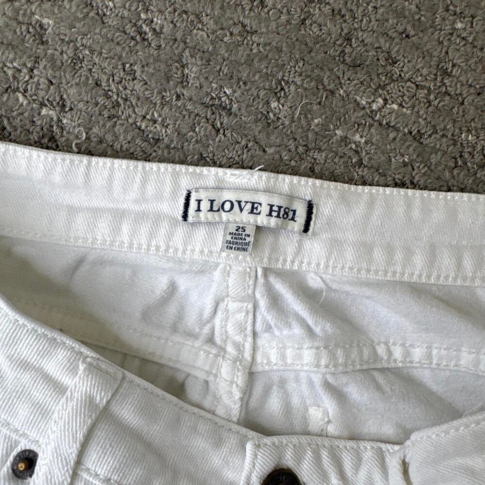 The cutest vintage y2k white ultra- low rise mini shorts - Picture 5 of 6